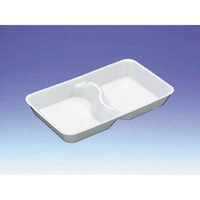 デンカポリマー 発泡トレー GQ-22二つ仕切り 00760483 1ケース(1400個(50個×28))（直送品）