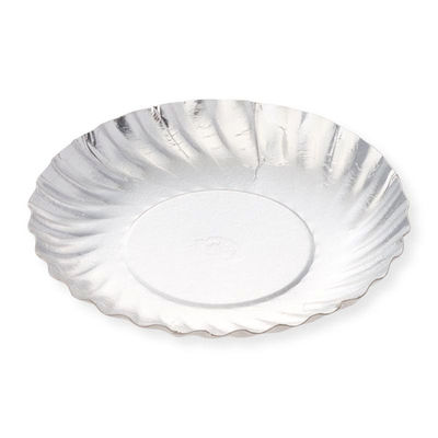 三和紙工 パルプモールド シルバープレート M90 00764484 1ケース(2000個(100個×20))（直送品）