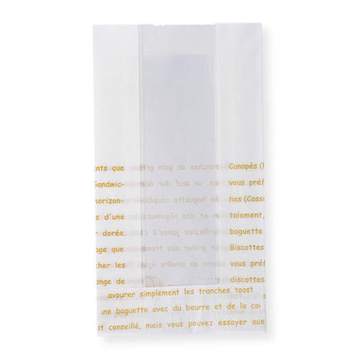 バケット袋 フェネット耐油紙袋(レシピ柄) No.93A 大阪ポリエチレン販売 00764504 1ケース(1000個(100個×10))（直送品）