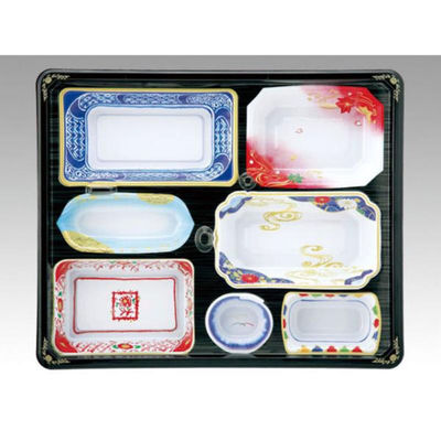 アヅミ産業 仕出し弁当容器 T-238 (蓋三彩)会席膳セット 00769269 1ケース(160個(20個×8))（直送品）