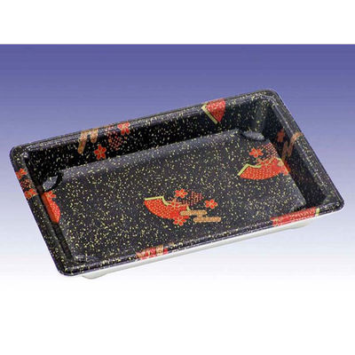 デンカポリマー 寿司容器 寿司盛R10本体花蒔絵 00775961 1ケース(1200個(50個×24))（直送品）
