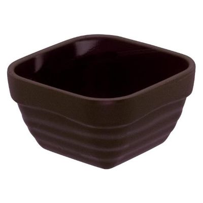 アヅミ産業 食器 SM-1121SB 角ココット(茶色) 00776764 1点（直送品）