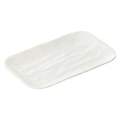 アヅミ産業 食器 SM-11482SW 角皿(白色) 00776784 1点（直送品）