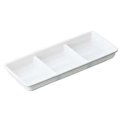 アヅミ産業 食器 SM-11159SW 3点薬味入レ(白色) 00776795 1点（直送品）