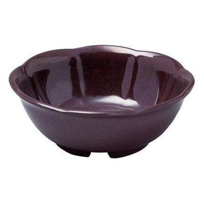 アヅミ産業 食器 SM-11726SW 花形小鉢(茶色) 00776810 1点（直送品）