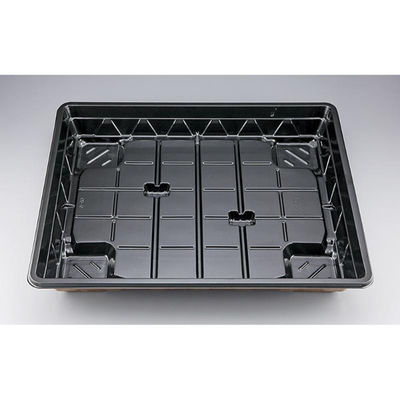 シーピー化成 仕出し弁当容器 U-80(B) 梨地 本体 0116080000565 1ケース(100個(20個×5))（直送品）