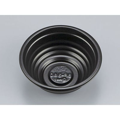 シーピー化成 どんぶり容器 BF-360 黒 本体 0140360000525 1袋(50個)（直送品）