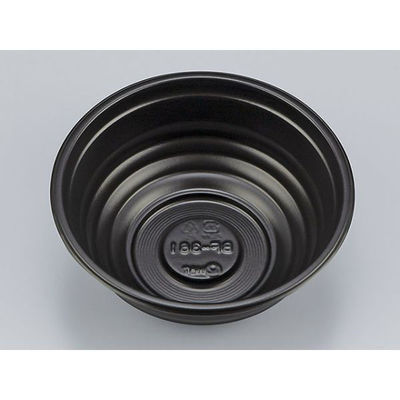 シーピー化成 どんぶり容器 BF-361 黒本体 0140361000525 1袋(50個)（直送品）