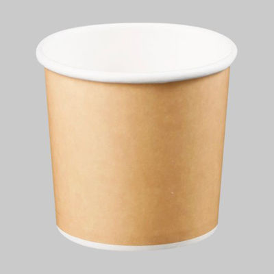 16オンスアイスアンドスープカップ(クラフト風) PLAラミ 02622 1ケース(500個(25個×20))（直送品）