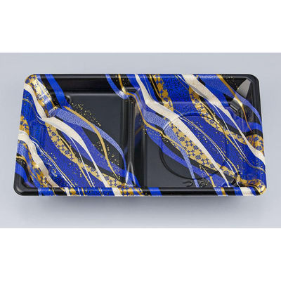 シーピー化成 冷麺容器 SF弁当65 織潮青本体 0272706509465 1ケース(600個(50個×12))（直送品）