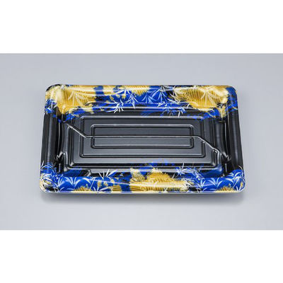 シーピー化成 刺身容器 SF鮨板24 みお青本体 0277624008245 1ケース(900個(50個×18))（直送品）