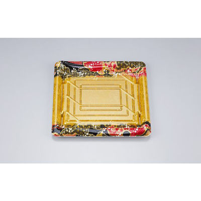 シーピー化成 刺身容器 SF鮨板33 国風金本体 0277633007995 1ケース(600個(50個×12))（直送品）
