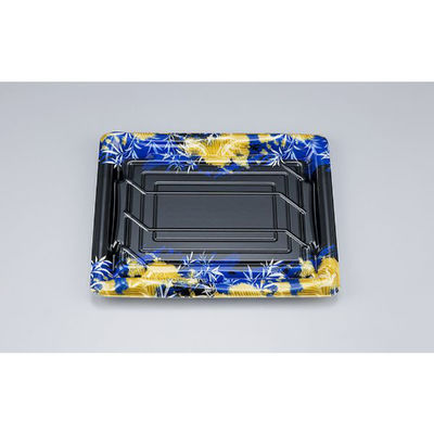 シーピー化成 刺身容器 SF鮨板34 みお青本体 0277634008245 1ケース(600個(50個×12))（直送品）