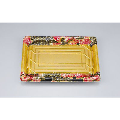 シーピー化成 刺身容器 SF鮨板35 国風金本体 0277635007995 1ケース(400個(50個×8))（直送品）