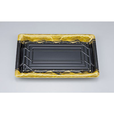 シーピー化成 刺身容器 SF鮨板36 菱蒔絵本体 0277636007295 1ケース(400個(50個×8))（直送品）