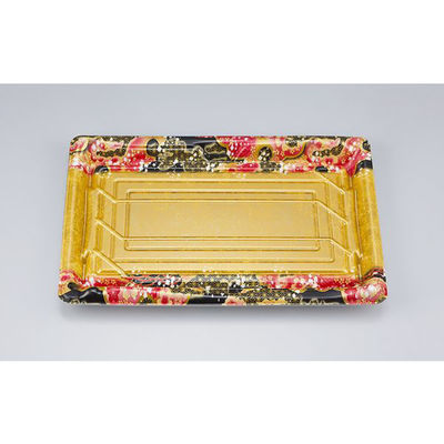 シーピー化成 惣菜容器 SF鮨板36 国風金本体 0277636007995 1ケース(400個(50個×8))（直送品）