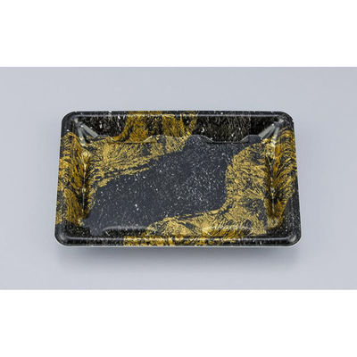 シーピー化成 刺身容器 SF冴盛18-13F 玄石本体 0278218539675 1ケース(1200個(50個×24))（直送品）