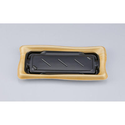 シーピー化成 寿司容器 SF瀬戸波14 松漆本体 027861400A835 1ケース(1000個(50個×20))（直送品）