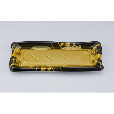 シーピー化成 寿司容器 SF瀬戸波15 綾糸金本体 027861500A825 1ケース(800個(50個×16))（直送品）