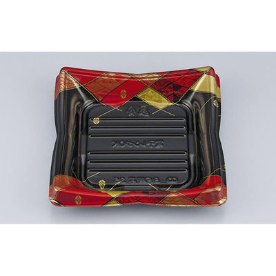 シーピー化成 どんぶり容器 BF華丼35 菱絵赤本体(N) 074713500B135 1ケース(1200個(50個×24))（直送品）