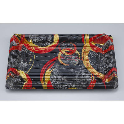 シーピー化成 刺身容器 NUN汐見8陶輪赤 本体 0780308008895 1ケース(280個(10個×28))（直送品）