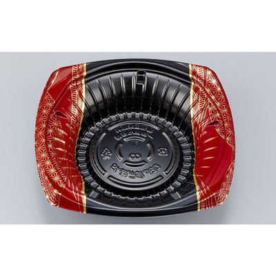 シーピー化成 どんぶり容器 CBFまど味18 いづつ赤 本体 0A00118002505 1ケース(900個(50個×18))（直送品）