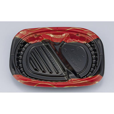 シーピー化成 弁当容器 CBFまろん7-2 光重赤本体 0A0210702B065 1ケース(600個(50個×12))（直送品）