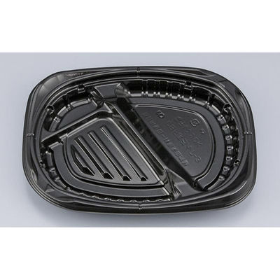 シーピー化成 弁当容器 CBFまろん7-3 黒本体 0A02107030525 1ケース(600個(50個×12))（直送品）