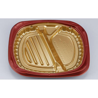 シーピー化成 弁当容器 CBFまろん8-2 GR本体 0A0210802B075 1ケース(400個(50個×8))（直送品）