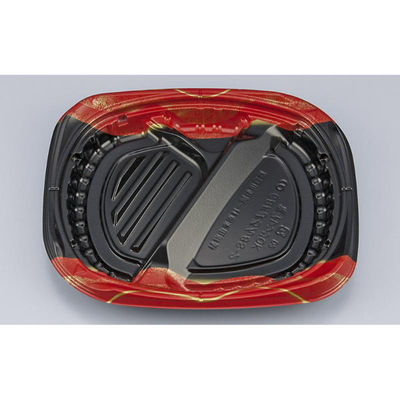 シーピー化成 弁当容器 CBFまろん8S-2 光重赤本体 0A0210852B065 1ケース(600個(50個×12))（直送品）