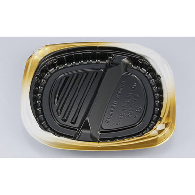 シーピー化成 弁当容器 CBFまろん8S-3 ゴルトBW本体 0A0210853B085 1ケース(600個(50個×12))（直送品）