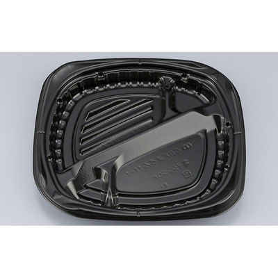 シーピー化成 弁当容器 CBFまろん11-1 黒本体 0A02111010525 1ケース(400個(50個×8))（直送品）