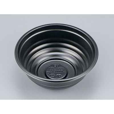 シーピー化成 どんぶり容器 CBH-361 黒本体 0A20361000525 1袋(50個)（直送品）