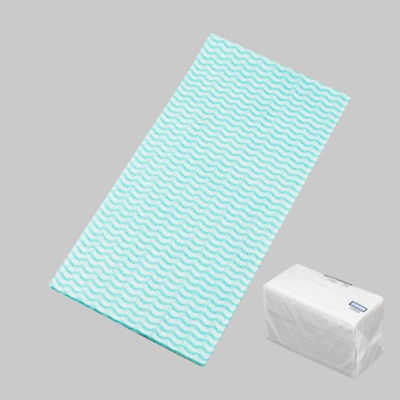 カウンタークロス(GREEN)薄手 ポリ包装Eタイプ 188890 1ケース(900個(100個×9))（直送品）