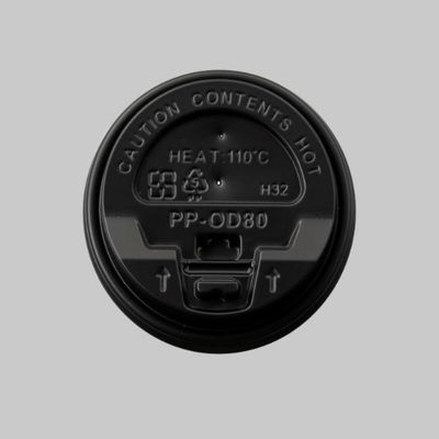 80口径PPリフトバックリッド(黒) 198527 1ケース(1000個(50個×20))（直送品）