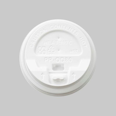 80口径PPリフトバックリッド(白) 198528 1ケース(1000個(50個×20))（直送品）