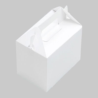 ケーキ箱 無地箱No.2 199427 1ケース(400個(100個×4))（直送品）