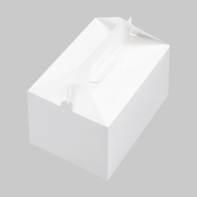 ケーキ箱 無地箱No.4 199797 1ケース(200個(50個×4))（直送品）