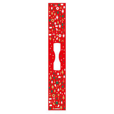 ヤマニパッケージ 贈答用飾り 20-2177X デコ帯 メリークリスマス 1袋(100個)（直送品）