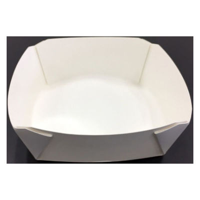 東罐興業 弁当容器 K-S 正方形紙 ホワイト トレー 210699 1ケース(600個(50個×12))（直送品）