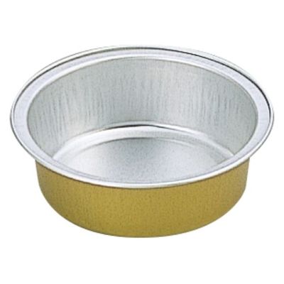 東洋アルミエコープロダクツ スープ容器 3080NG 80cc丸型ゴールド 1ケース(3000個(150個×20))（直送品）