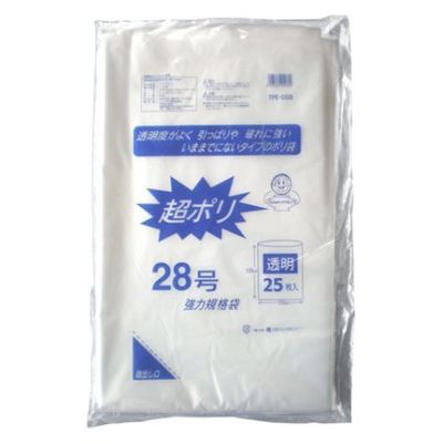 リュウグウ ローデンポリ袋 超ポリ03-28号 3310328 1ケース(200個(25個×8))（直送品）