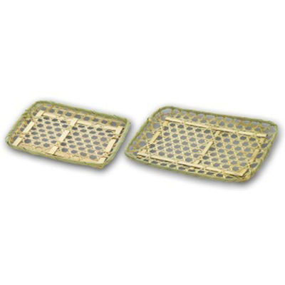 アサヒグリーン 竹かご 竹トレー(M) 3702 1ケース(300個)（直送品）