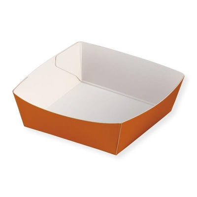 天満紙器 ケーキトレー PC-10 カラーココット(クロームオレンジ) 3850410 1ケース(500個(50個×10))（直送品）