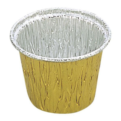 スープ容器 407NGホイルコンテナ 7cmカップ型 ゴールド 407NG 1ケース(2000個(200個×10))（直送品）