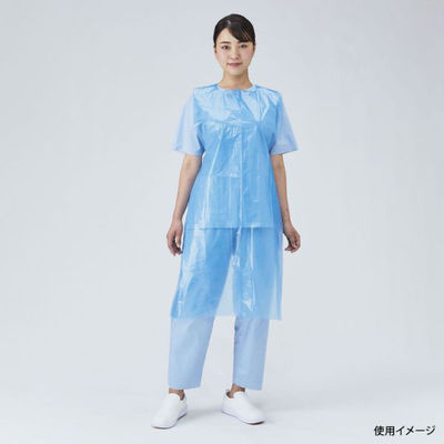 メディテックジャパン 使い捨てエプロン ネオソフトPEエプロン ブルー 4754400000 1ケース(1000個(50個×20))（直送品）