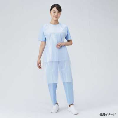 メディテックジャパン 使い捨てエプロン ネオソフトPEエプロン ホワイト 4754200000 1ケース(1000個(50個×20))（直送品）
