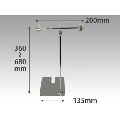 POPスタンド ポップスタンドコーナー メッキ 10本セット 497110 1ケース(10個)（直送品）