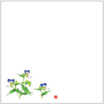 カミイソ産商 敷紙 耐油天紙 4寸 No.0053 つゆくさ 70000053 1袋(100個)（直送品）