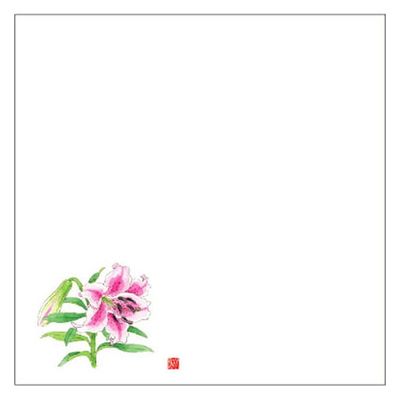 カミイソ産商 敷紙 耐油天紙 5寸 No.0062 百合 70000062 1袋(100個)（直送品）